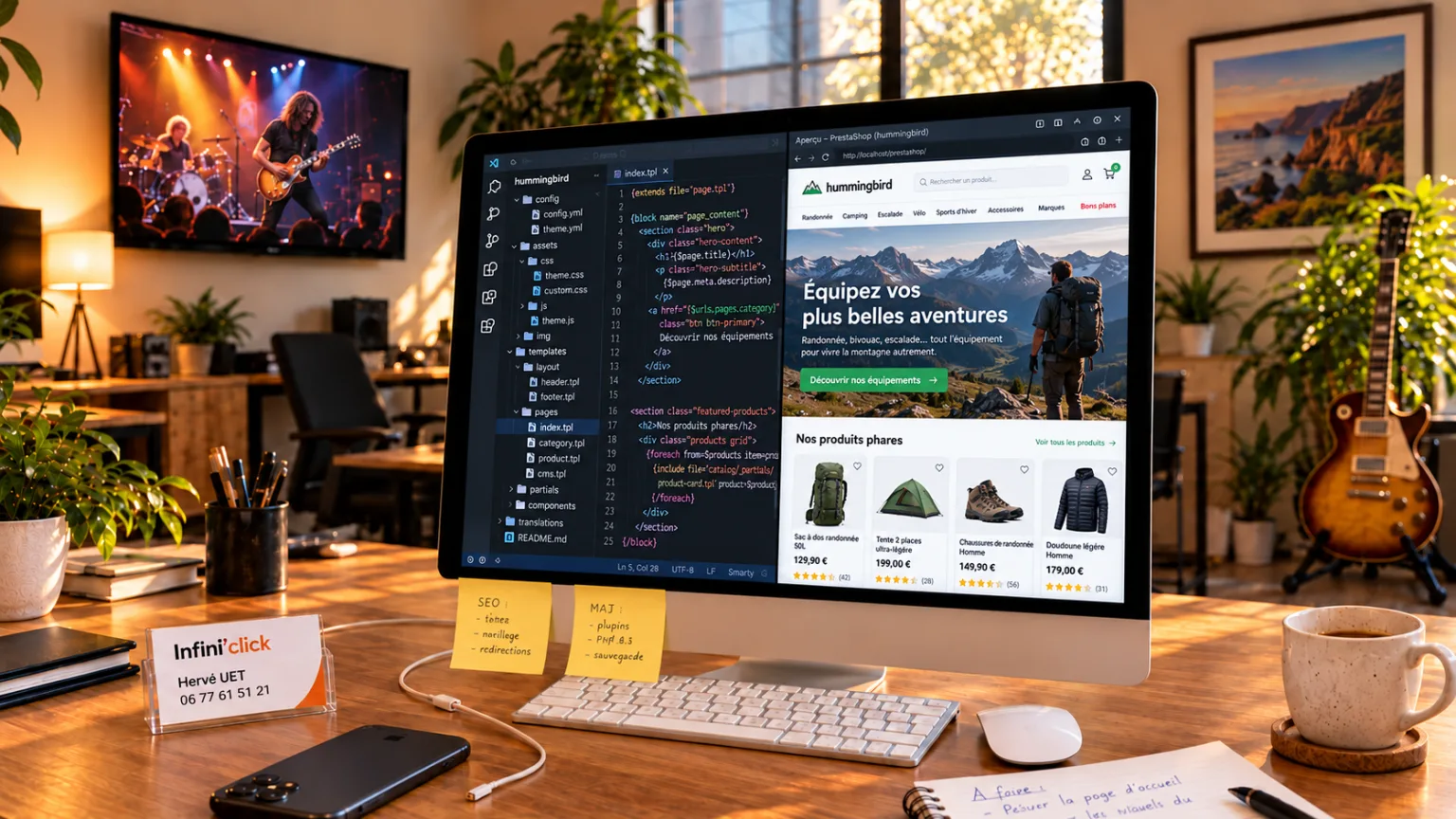 Thème PrestaShop 9 sur mesure