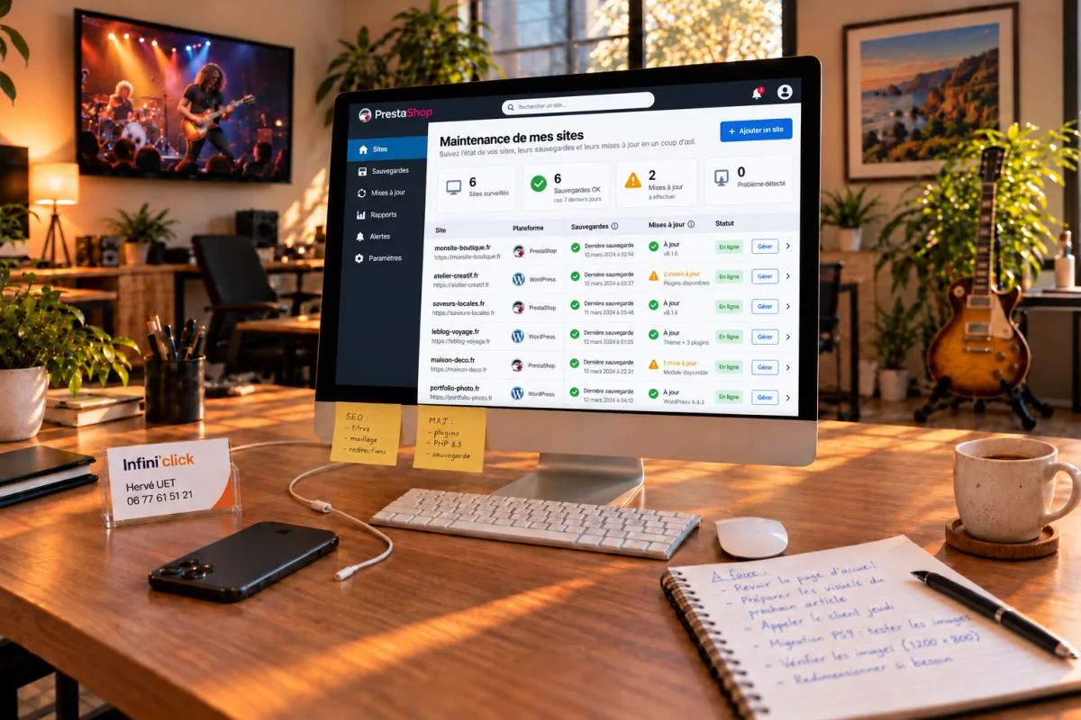 Tarifs pour la maintenance de sites Internet