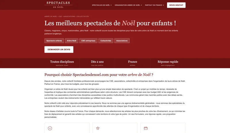 Spectacles de Noël