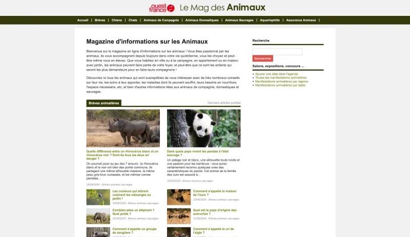 Le mag des animaux